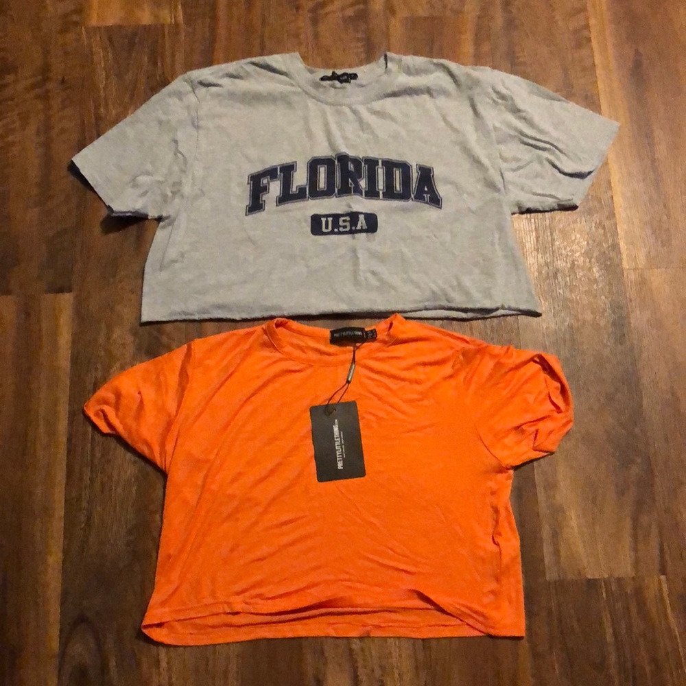 Two new and barely worn crop tops